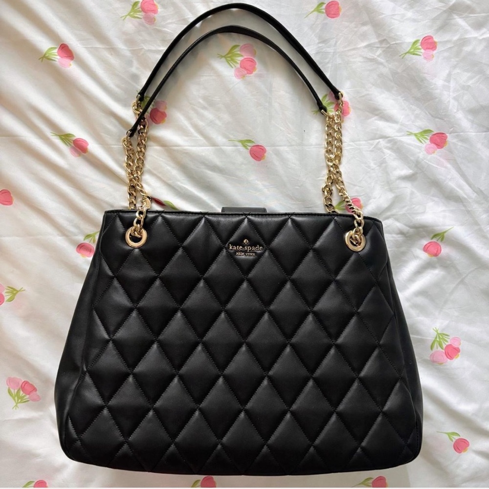 NWOT Kate Spade Carey Smooth Quilted Leather Purse